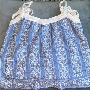 Loft preppy pattern tank top